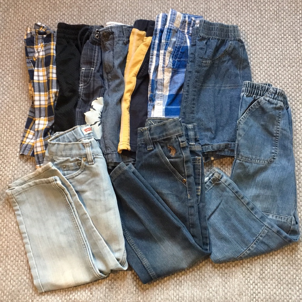 T4-T5 shots and jean trousers